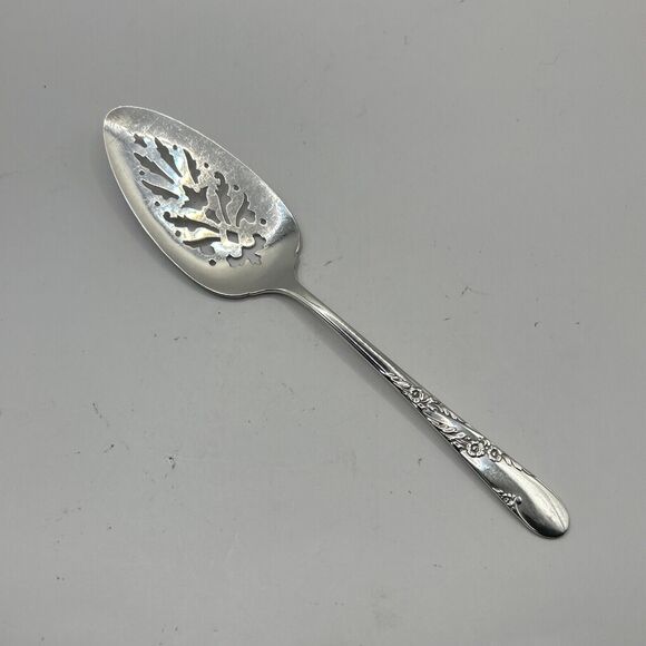 Vintage Tudor Plate Oneida Community BRIDAL WREATH Pie Server Silver Plated - Picture 8 of 8